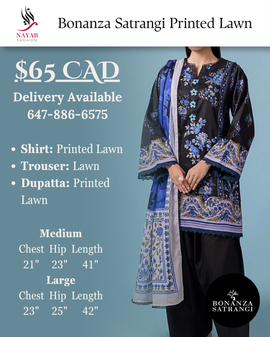 Bonanza Satrangi Printed Lawn